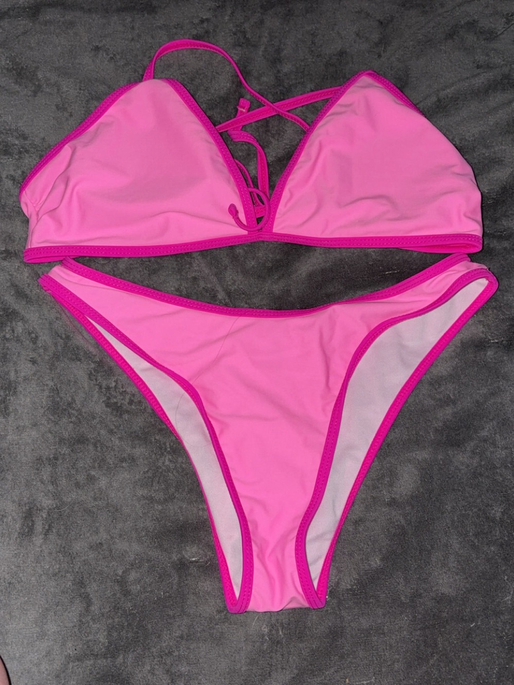 No Boundaries Hot Pink Two-Piece Bikini